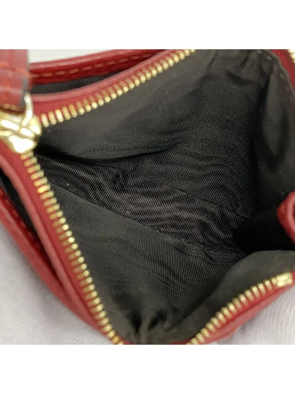 ★SOLD★ Gucci Coin Case GG Marmont Leather Red Gold - Picture 3 of 10